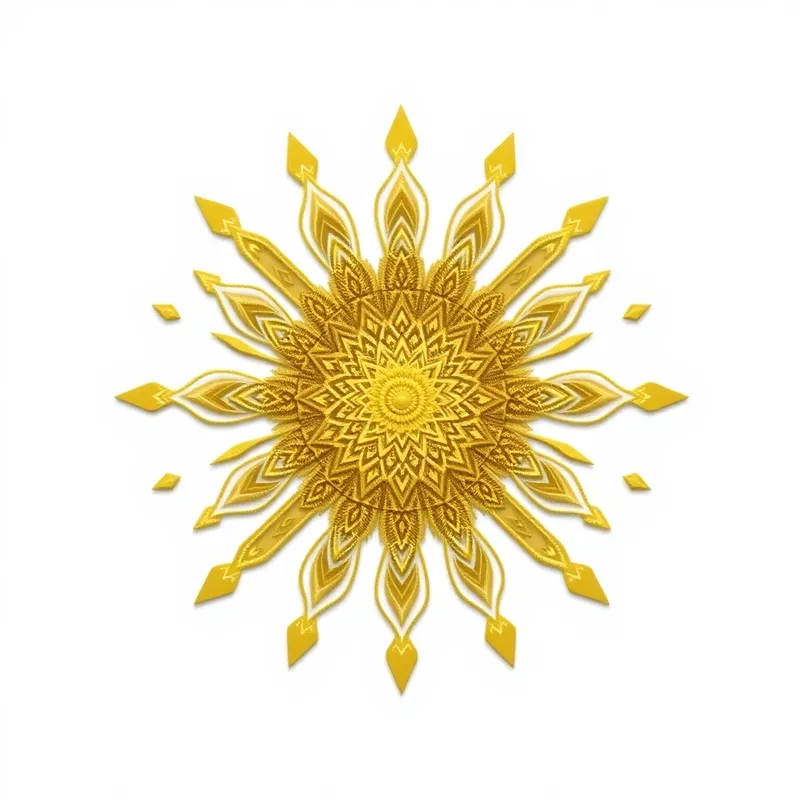 Minecraft Golden Mandala Design