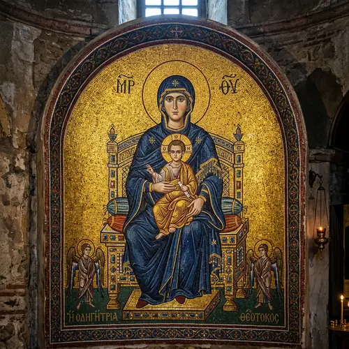 Mosaic Virgin Mary Art: Beauty in Tiles