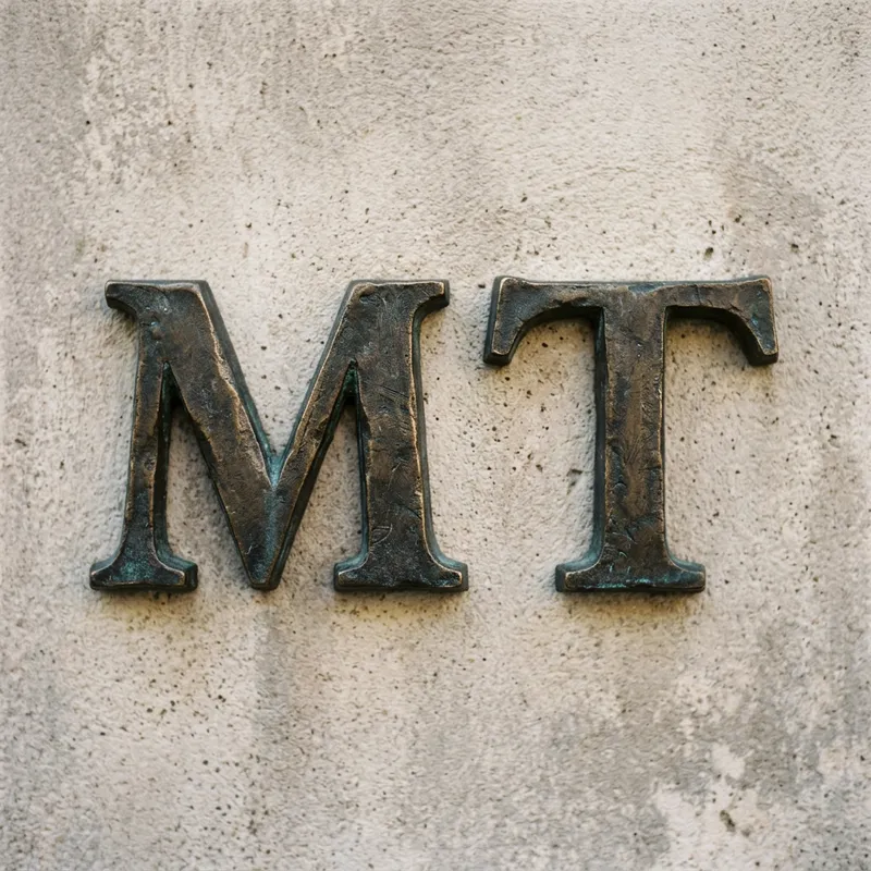 Artistic MT Abbreviation | M T Capital Letters Artwork
