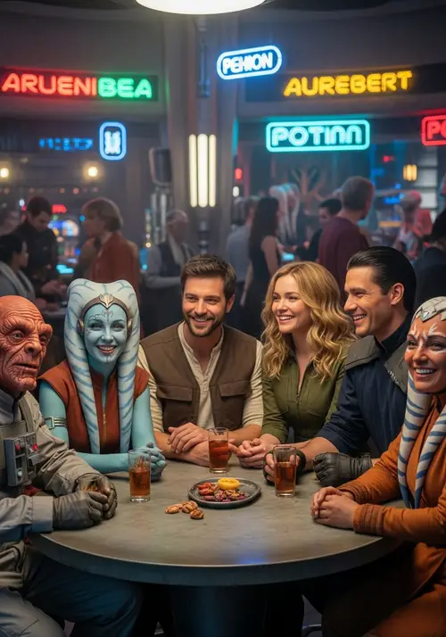 Star Wars Cantina: A Diverse Gathering of Characters