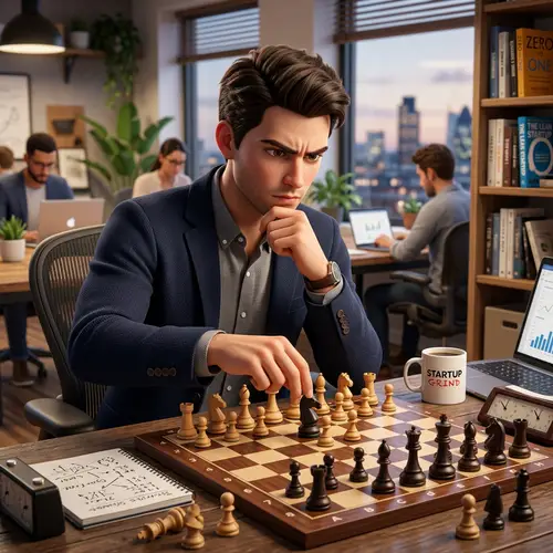 3D Animated Chess Player Avatar | Young Entrepreneur Passionate About Chess