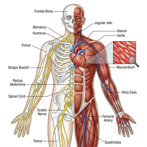 Realistic Human Anatomy Illustration