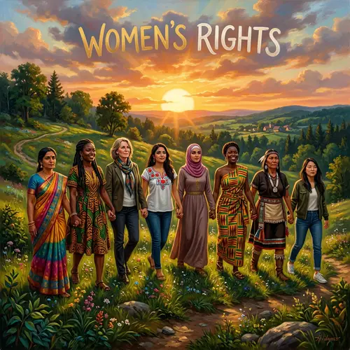 Women's Rights Unity Art | Symbolizing Strength & Resilience