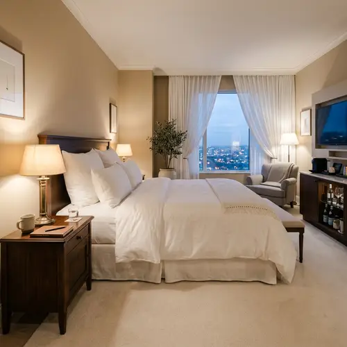Luxurious Hotel Bedroom for a Peaceful Stay