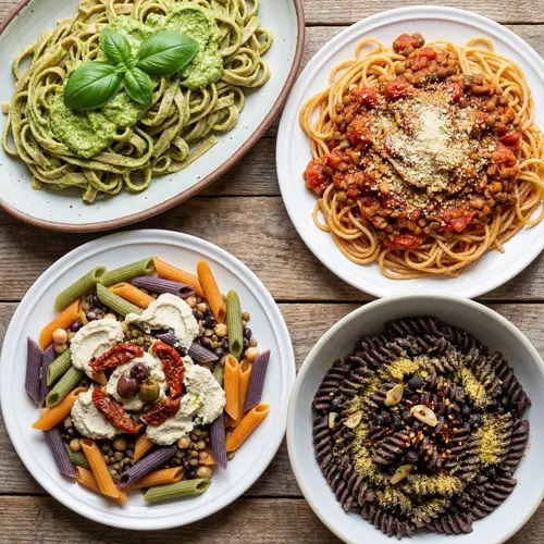 Plant-Based Pasta Dishes: Avocado Pesto, Lentil Bolognese & More