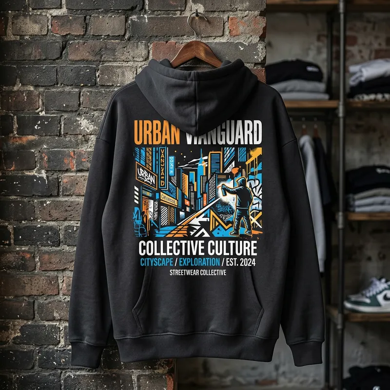 Trendy Hoodie Design in Urban Fashion Style
