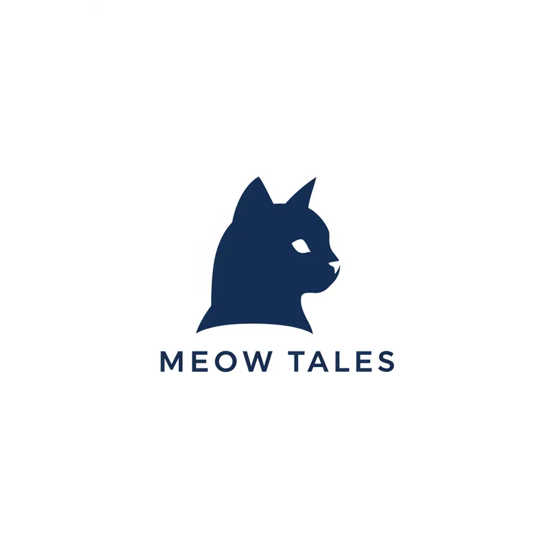 Cat Logo Design for Meow Tales