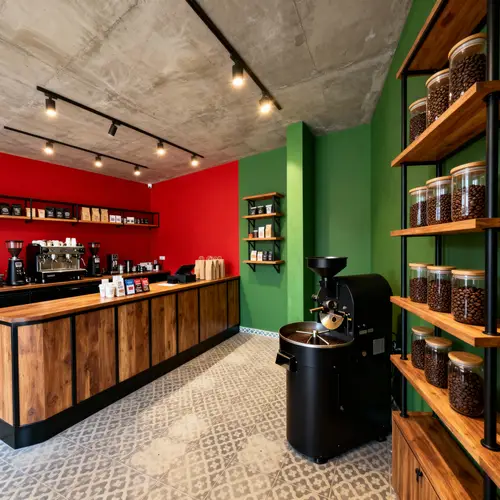 Stylish Coffee Shop & Roastery Interior Design