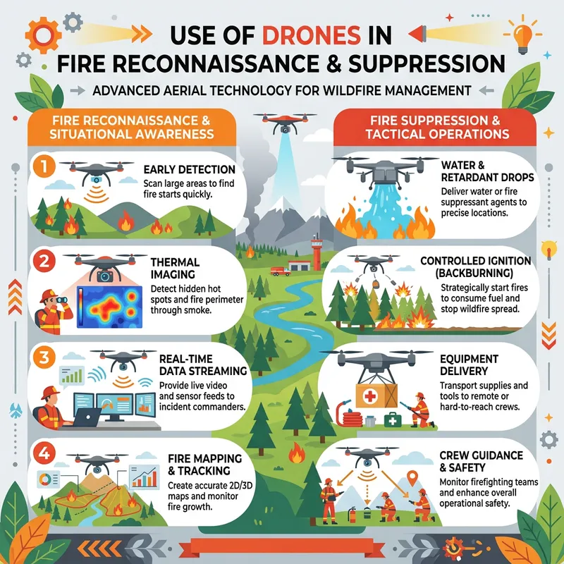 Drones in Fire Reconnaissance & Suppression Drones in Fire Reconnaissance & Suppression