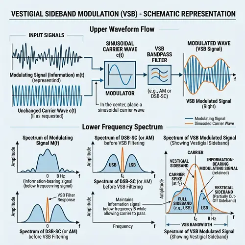 Vestigial Sideband Modulation in Telecommunications