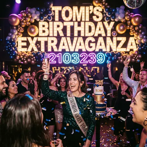Tomi's Birthday Extravaganza Celebration
