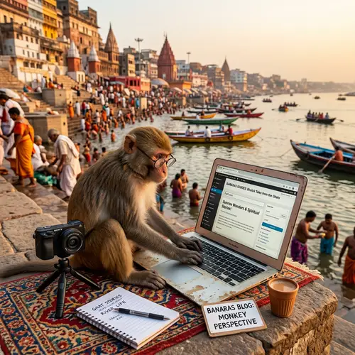 Monkey's Blog Journeys in Banaras