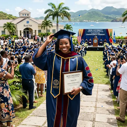 Graduation at Ross University Veterinary School