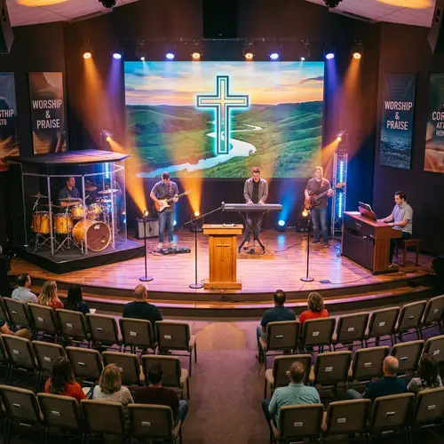 Vibrant 500 Sq Ft Stage Design for Events