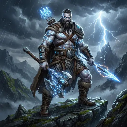 DND Goliath Barbarian - Storm Giant Heritage