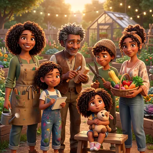 Create 6 Pixar-Style Characters