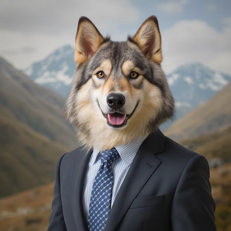 Friendly Andean Fox Mascot for Apu Llallawa