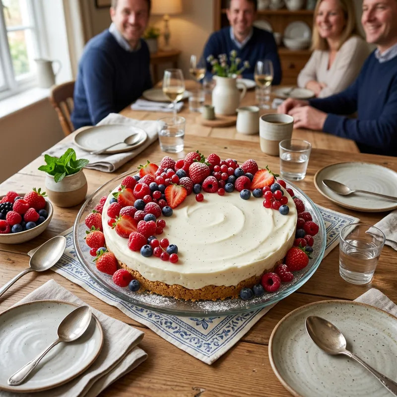 Delicious Blancmanger for 5 with Berry Topping Delicious Blancmanger for 5 with Berry Topping