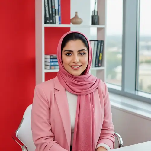 Professional Portrait of a Stylish Hijab-Wearing Woman
