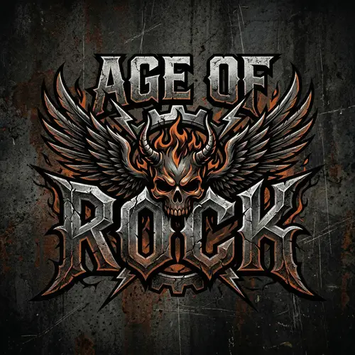 AGE OF ROCK | Bold Rock Band Logo Design