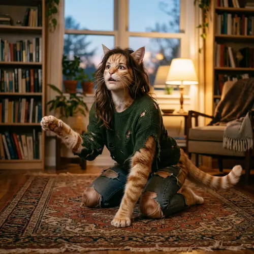 Transform to a Cat - Ghiblify Style