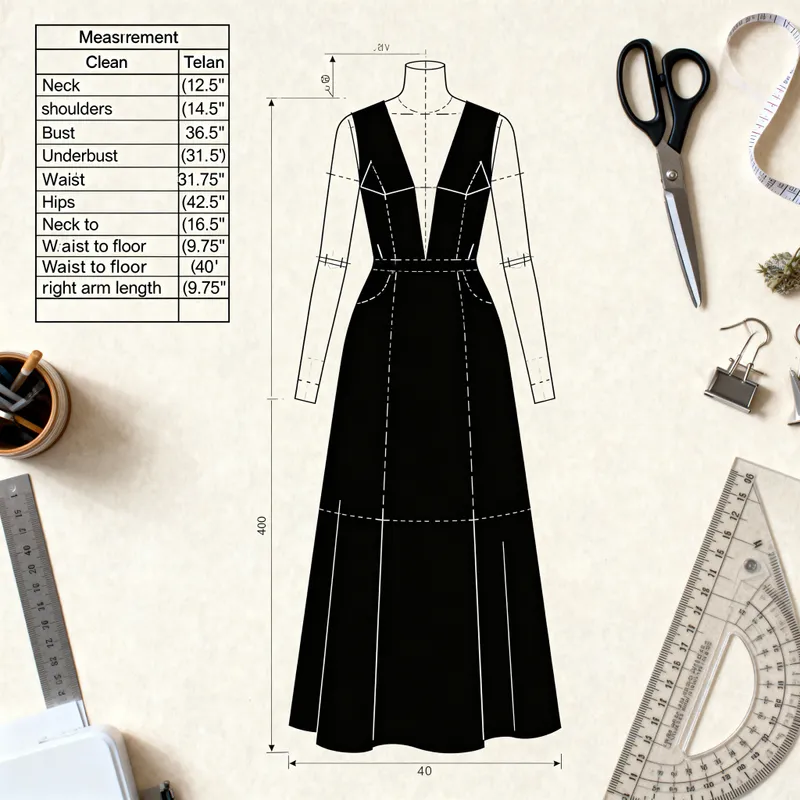 Custom Dress Pattern Based on Your Measurements