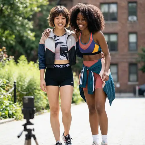 Stylish Asian and Black Girls in Trendy Outfits | Fashion Photo