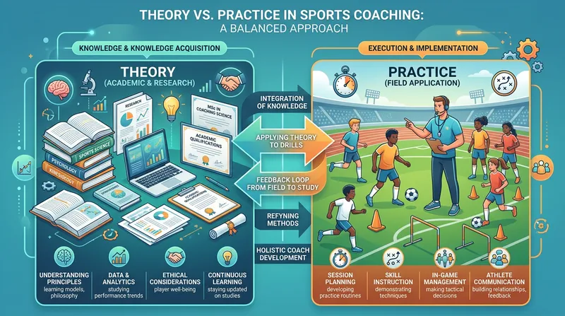 Theory vs Practice in Sports Coaching Infographic