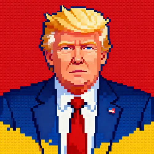 Donald Trump Pixel Art - Unique Digital Creations