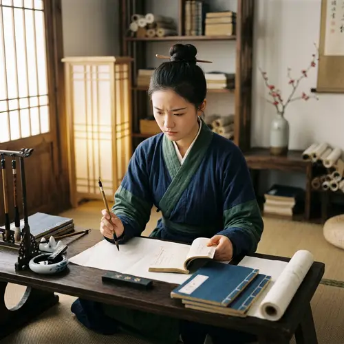 Ancient Chinese Student: Modesty & Strength