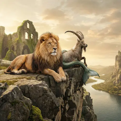 Lion and Capricorn: A Symbolic Connection