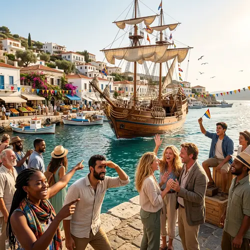 Legendary Odyssey Arrival - Diverse Group Awaits Joyfully