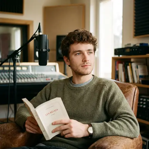 Calm French Male Voice for Narrative Storytelling