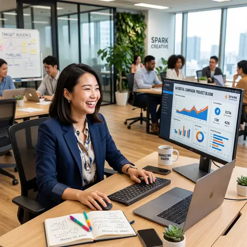 Professional Female Marketing Manager of East Asian Descent