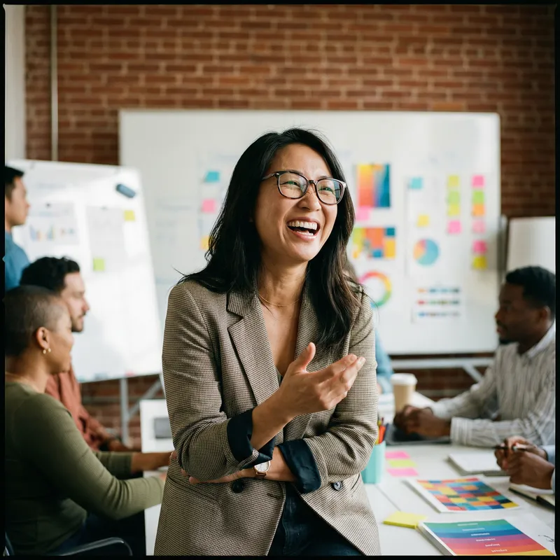 Confident Asian Woman Marketing Manager - Office Portrait Confident Asian Woman Marketing Manager - Office Portrait