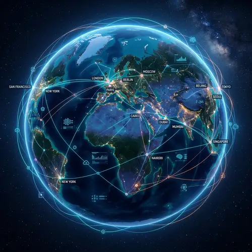 Global AI Trend: Minimalistic Future World