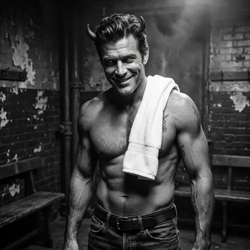 Devilish Actor Mammootty in Black and White | Reddish Eyes & Horns