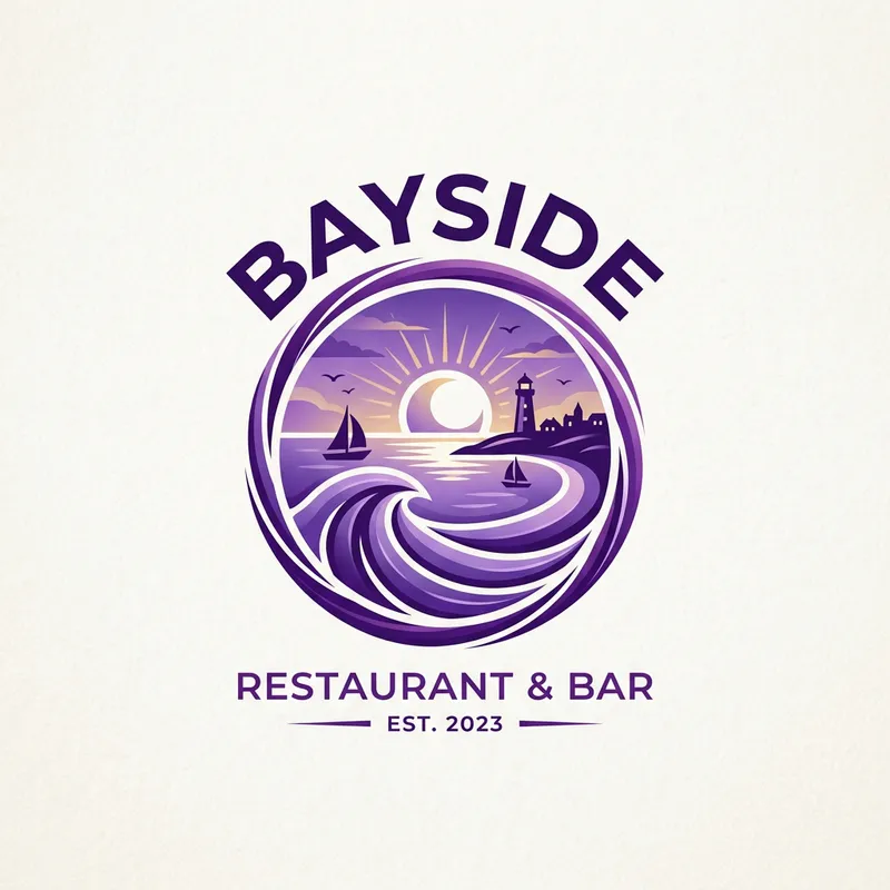 Bayside Logo - Purple Theme Design