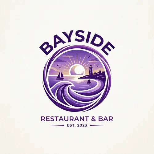 Bayside Logo - Purple Theme Design