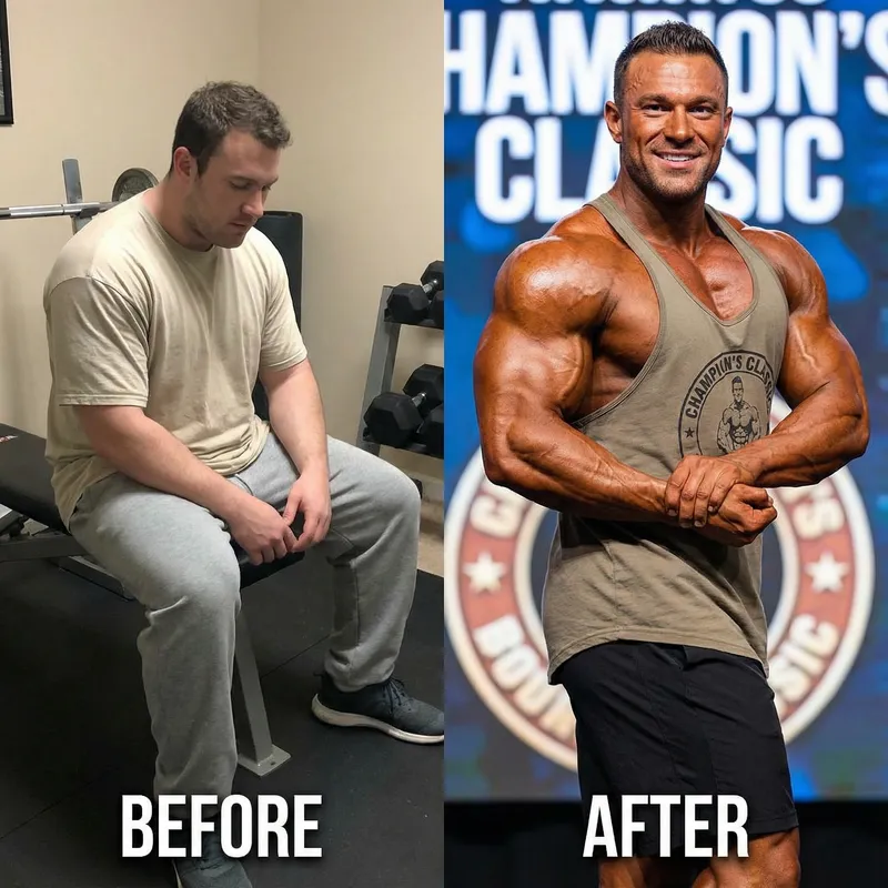 Incredible Body Transformation: From Overweight to Bodybuilder