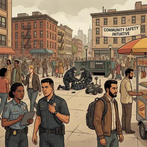 Anti-Terrorism Efforts: Urban Security Illustration