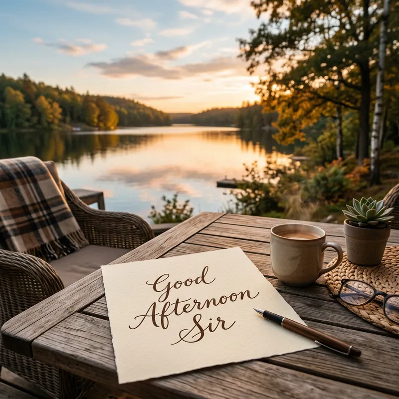 Good Afternoon Sir - Warm Greetings