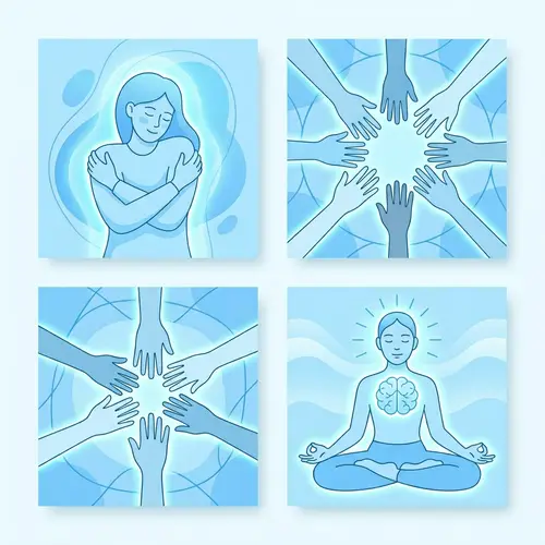 Self-Compassion Graphics: Self-Kindness, Common Humanity, Mindfulness