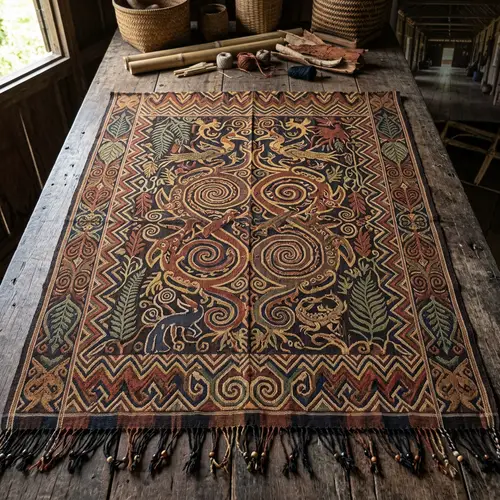 Dayak Motifs: Traditional Textile Patterns of Borneo