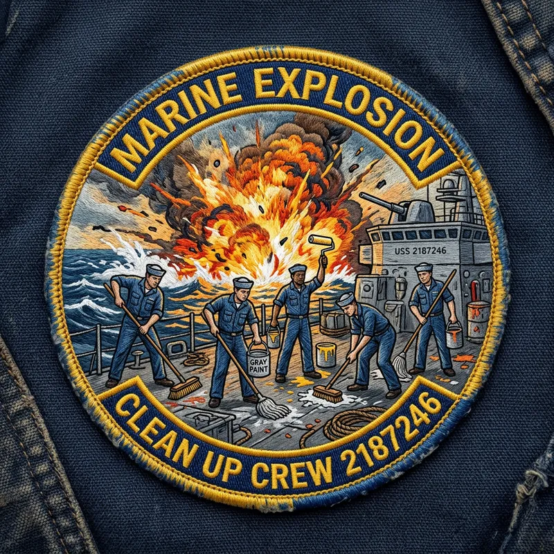 Seaside Explosion: Sailors Painting the Scene