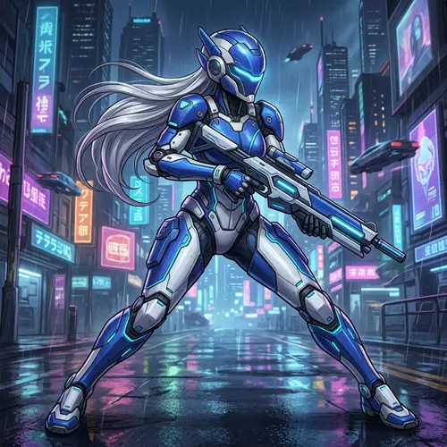 Elsword EVE Code: Sariel - Futuristic Female Combatant