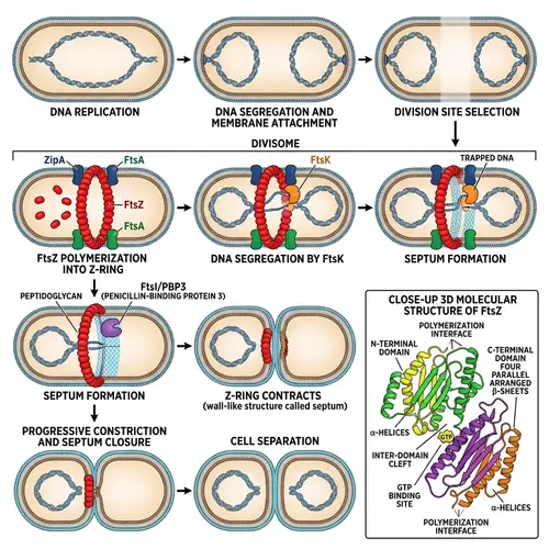 Bacterial Cell Division: FtsZ Protein Process Explained