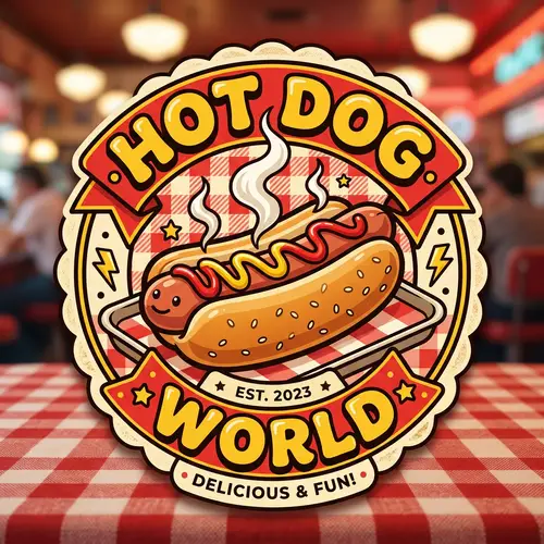 Hot Dog World: Creative Logo for Hot Dog Project