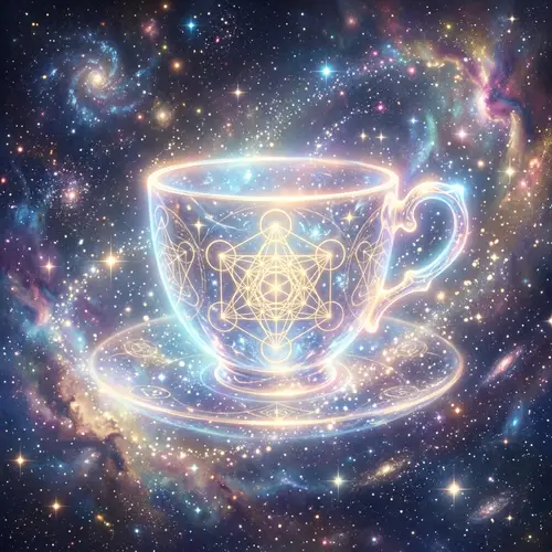 Ethereal Teacup in a Starry Void