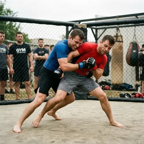 Intense Fight Between Two People